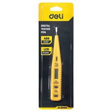 DELI Digital Voltage Tester Pen — 12–250V AC/DC (DL8003)